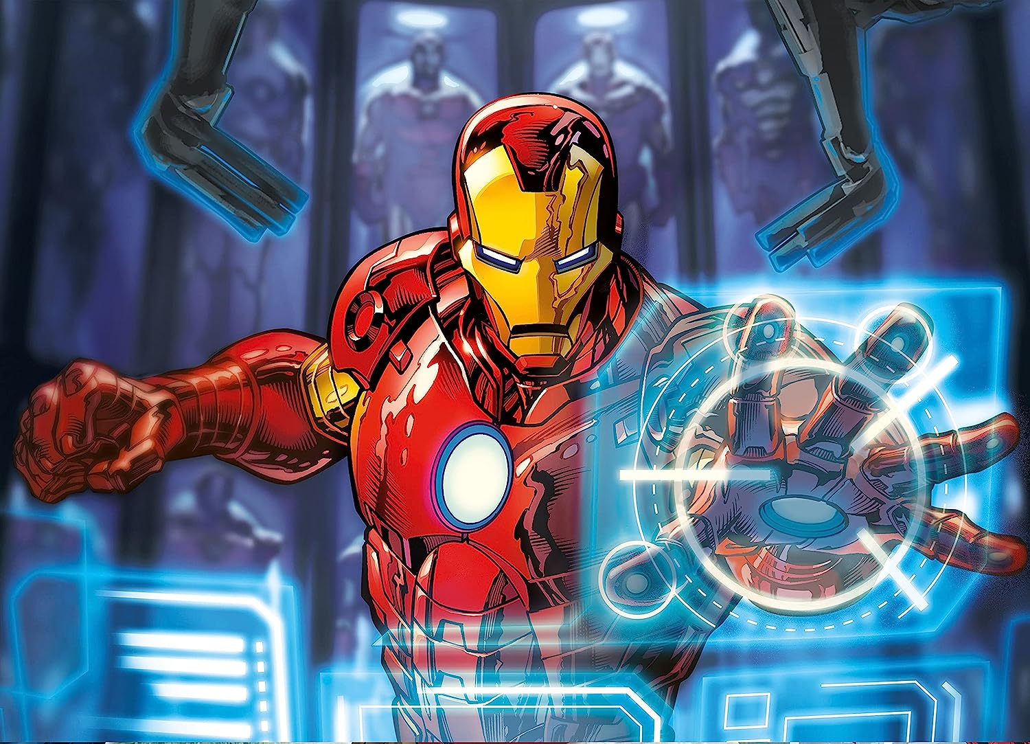 הנוקמים של מארוול - סט 4 פאזלים של 20 60 100 180 חלקים CLEMENTONI