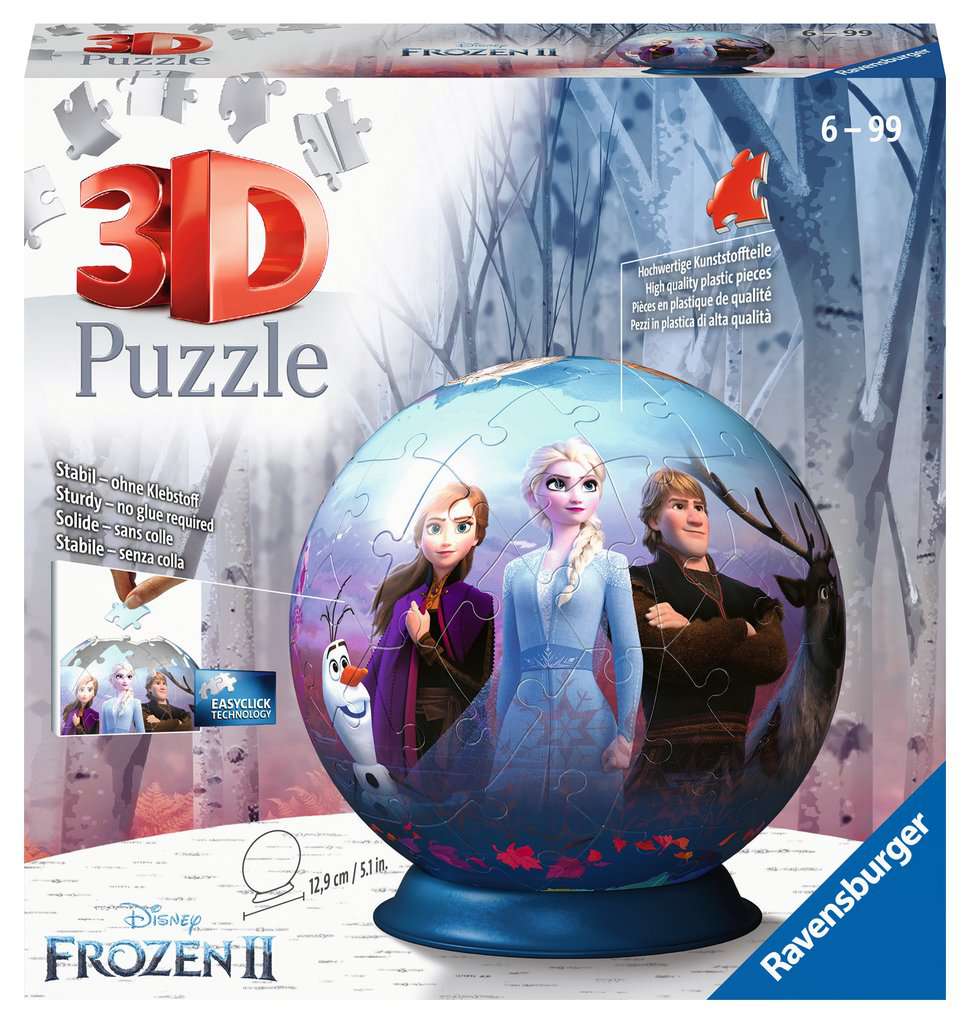 פרוזן "Puzzle Ball" - פאזל תלת מימד כדור 72 חלקים RAVENSBURGER