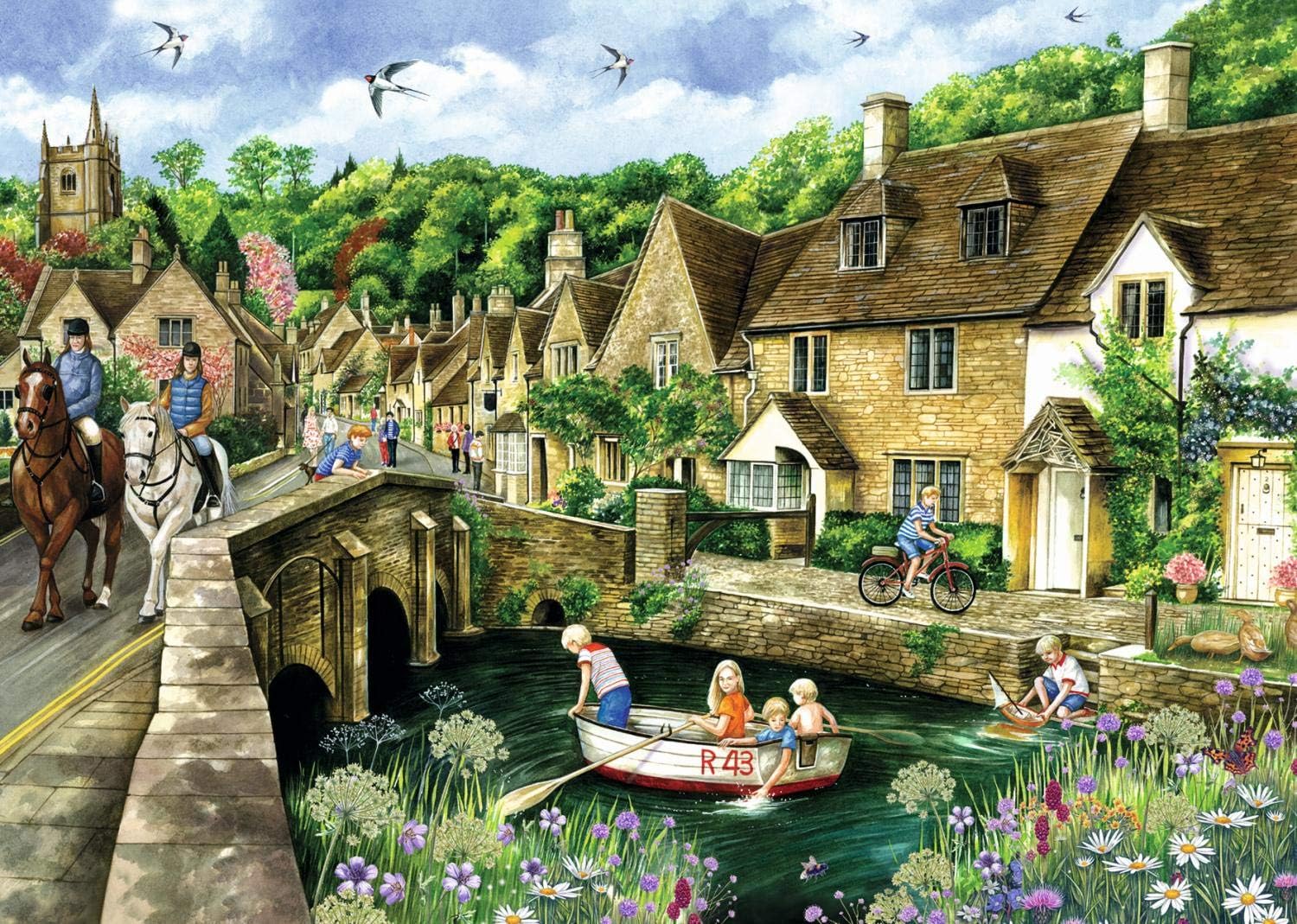 טירת קומב, ווילטשייר, אנגליה - פאזל 1000 חלקים