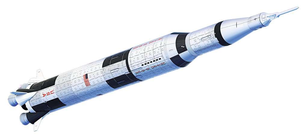 NASA רקטת סטורן 5 במשימת אפולו 11 לירח - פאזל תלת מימד 440 חלקים RAVENSBURGER