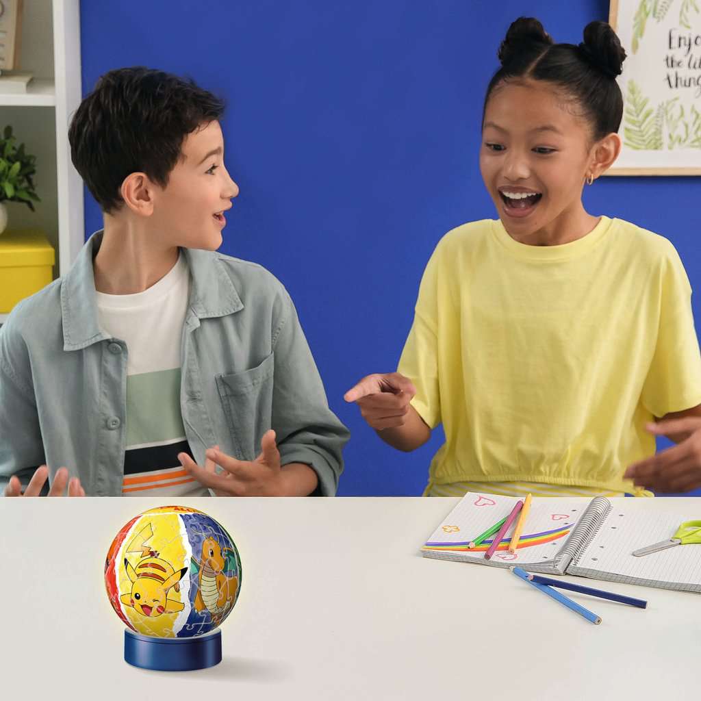 פוקימון "NightLight" - פאזל תלת מימד כדור 72 חלקים עם מנורת לילה RAVENSBURGER