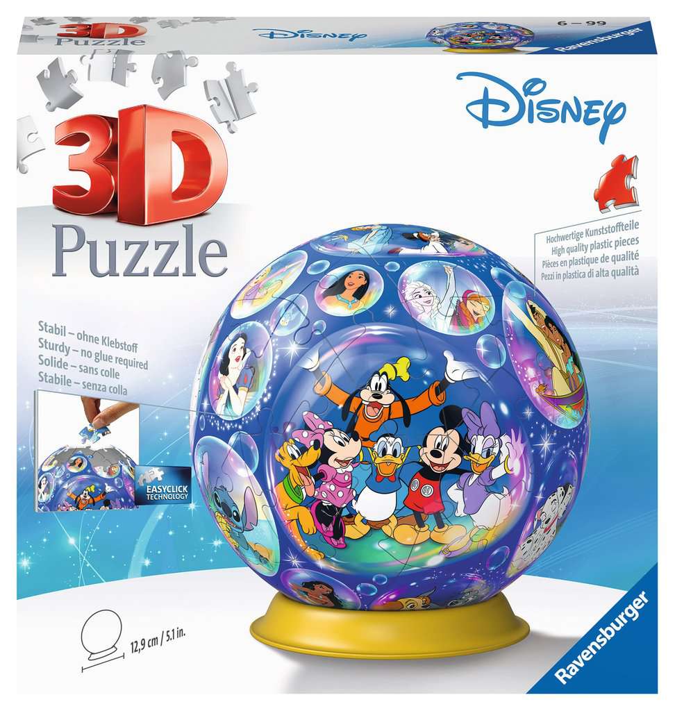 דיסני באבלס "Puzzle Ball" - פאזל תלת מימד כדור 72 חלקים RAVENSBURGER