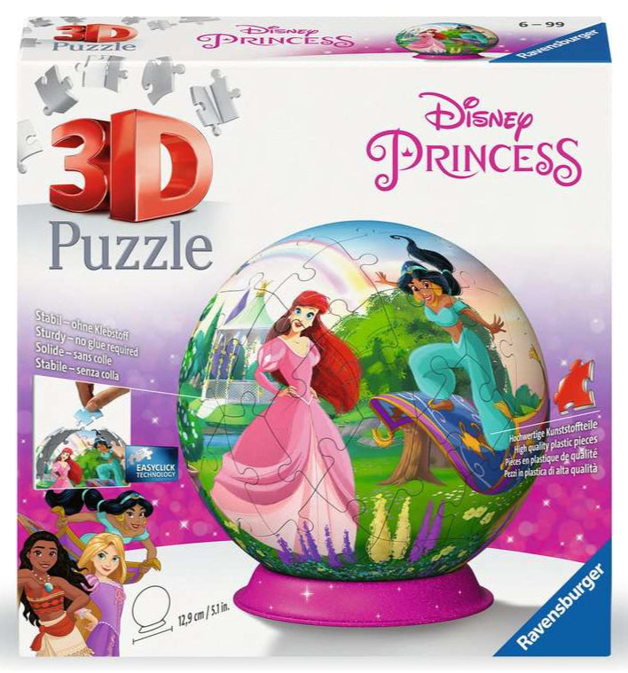 הנסיכות של דיסני "Puzzle Ball" - פאזל תלת מימד כדור 72 חלקים RAVENSBURGER
