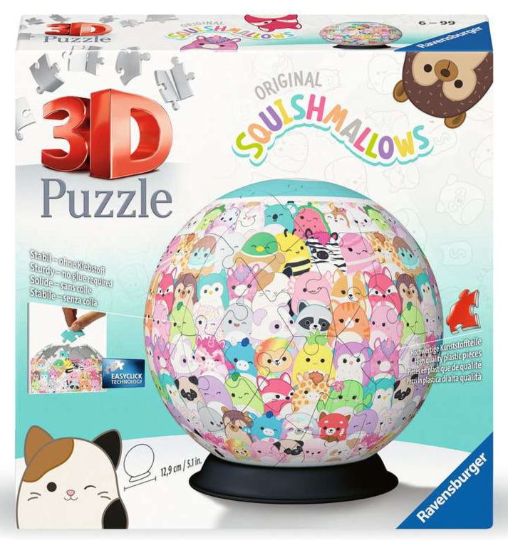 סקווישמלוס "Puzzle Ball" - פאזל תלת מימד כדור 72 חלקים RAVENSBURGER