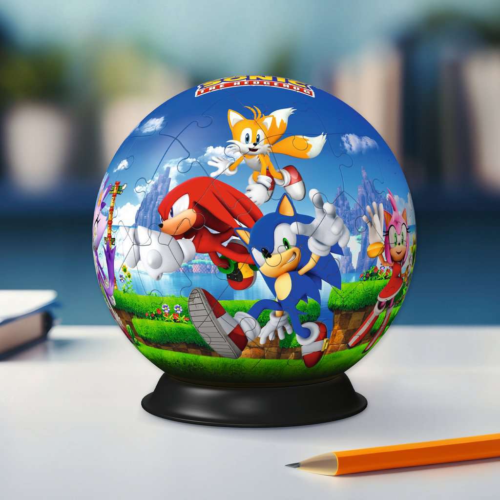 סוניק "Puzzle Ball" - פאזל תלת מימד כדור 72 חלקים RAVENSBURGER