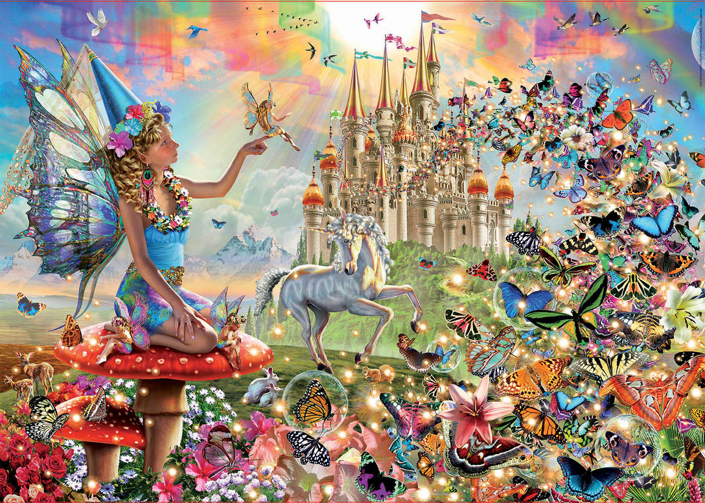 פייה ופרפרים - פאזל 500 חלקים EDUCA