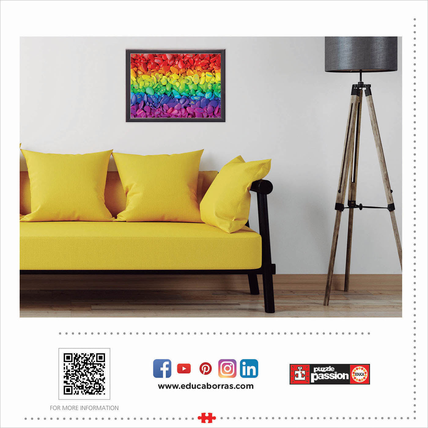 חלוקי נחל - פאזל 500 חלקים EDUCA