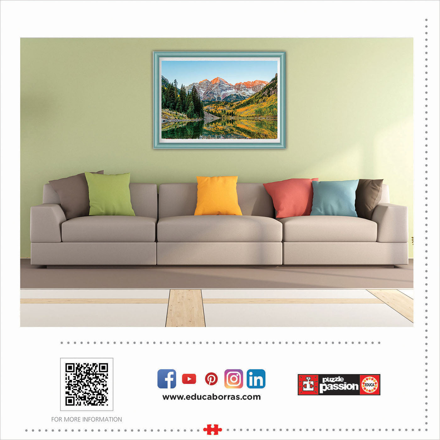 פסגות בהרי הרוקי, ארה"ב - פאזל 2000 חלקים EDUCA