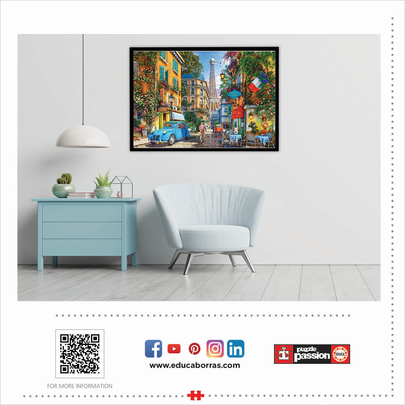 רחובות פריז - פאזל 4000 חלקים EDUCA