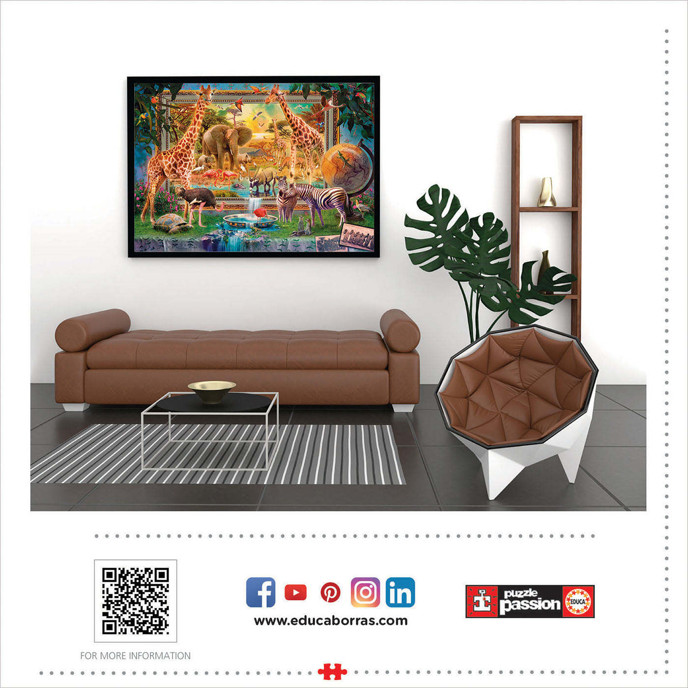 הסוואנה קמה לתחיה - פאזל 4000 חלקים EDUCA