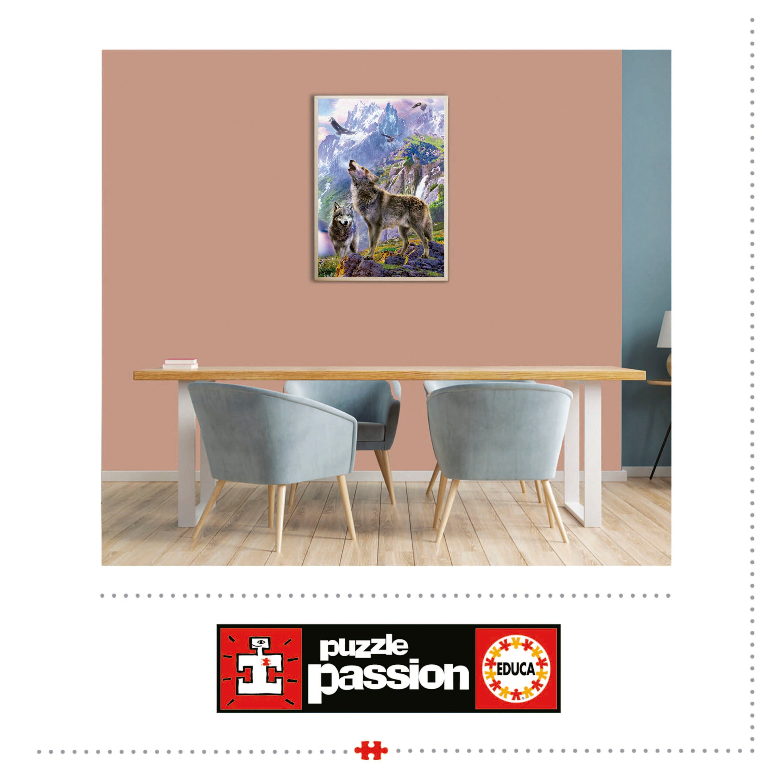 זאבים בינות לצוקים - פאזל 500 חלקים EDUCA