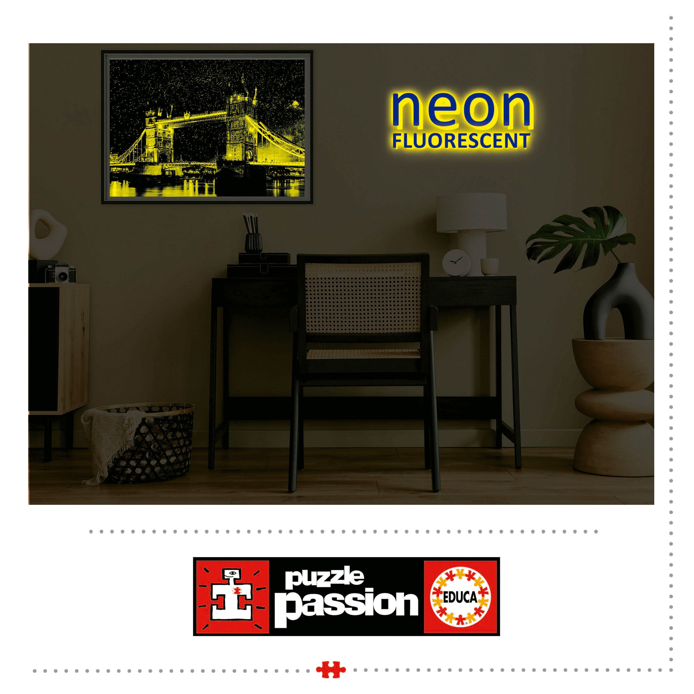 הטאוור ברידג׳, לונדון - פאזל 1000 חלקים EDUCA זוהר בחושך מסדרת NEON