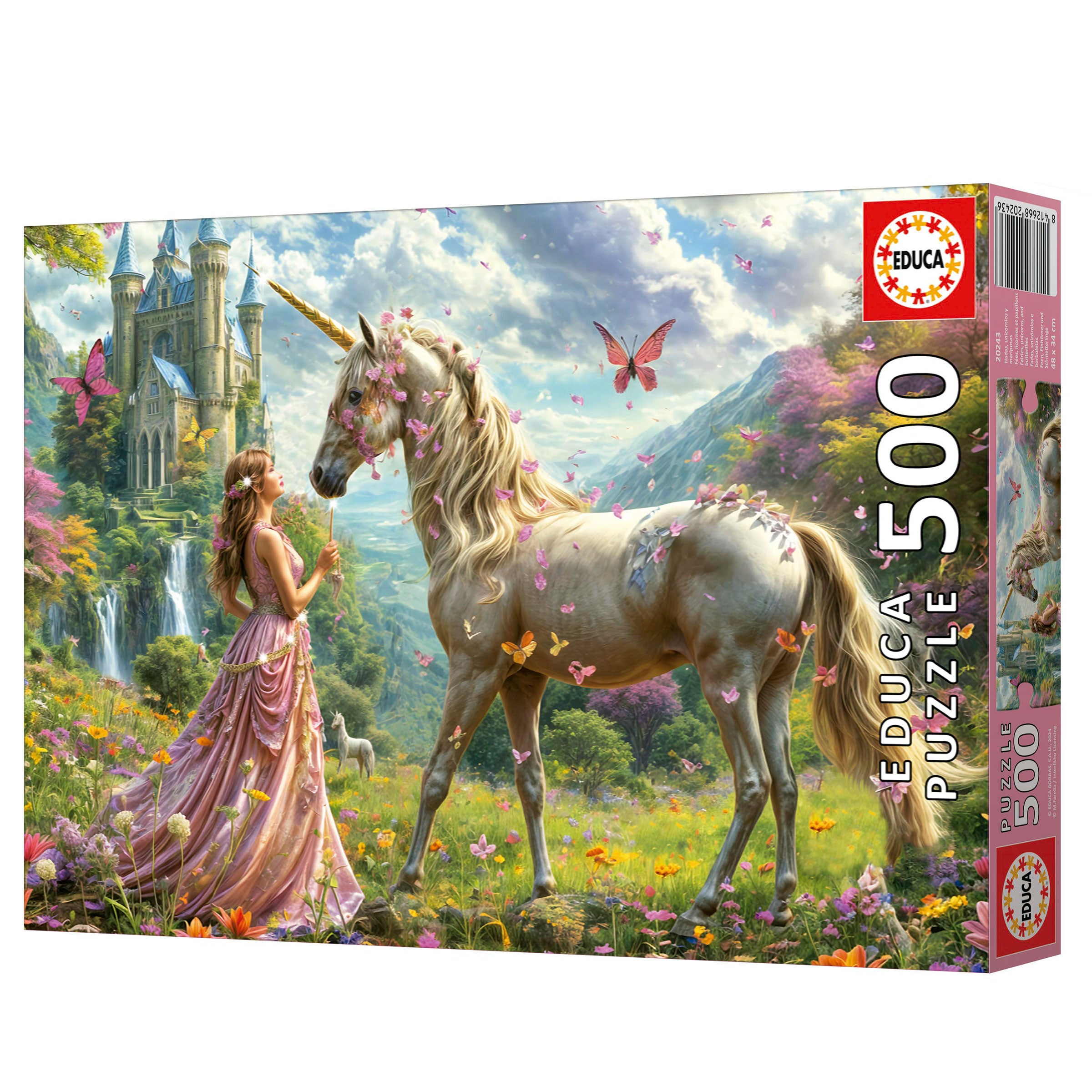 חד קרן ופיית הפרפרים - פאזל 500 חלקים EDUCA