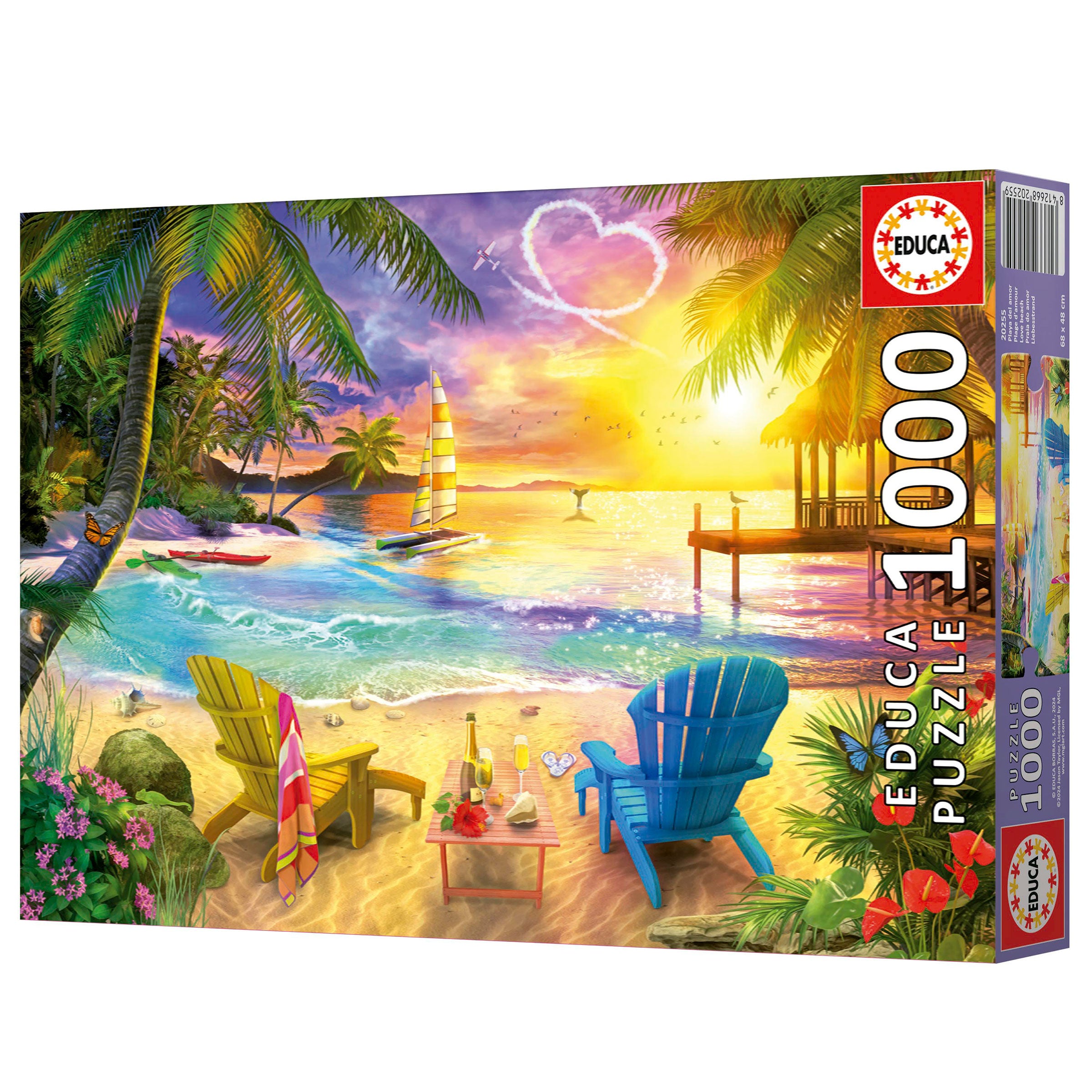 חוף האוהבים - פאזל 1000 חלקים EDUCA