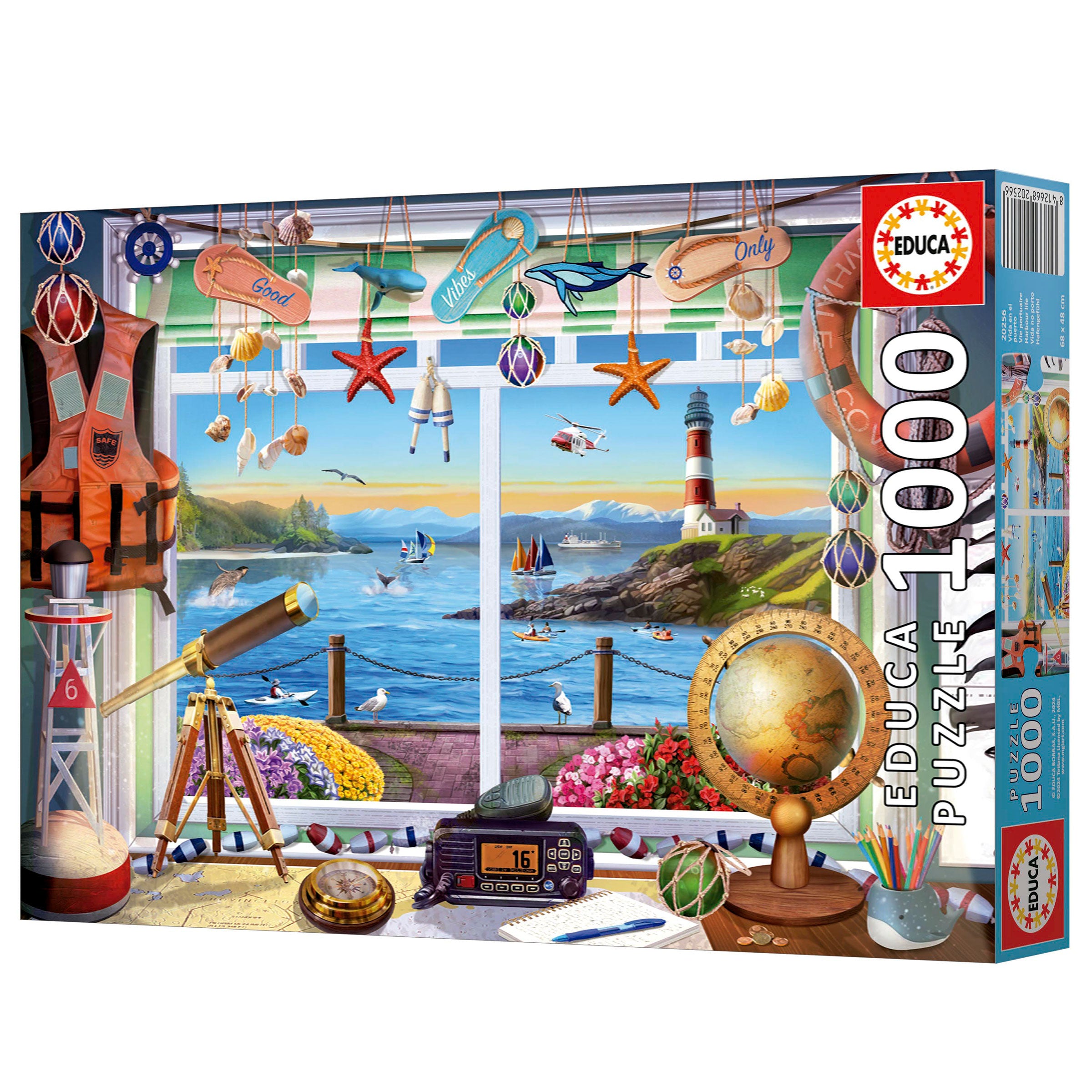 חלון משקיף לים - פאזל 1000 חלקים EDUCA