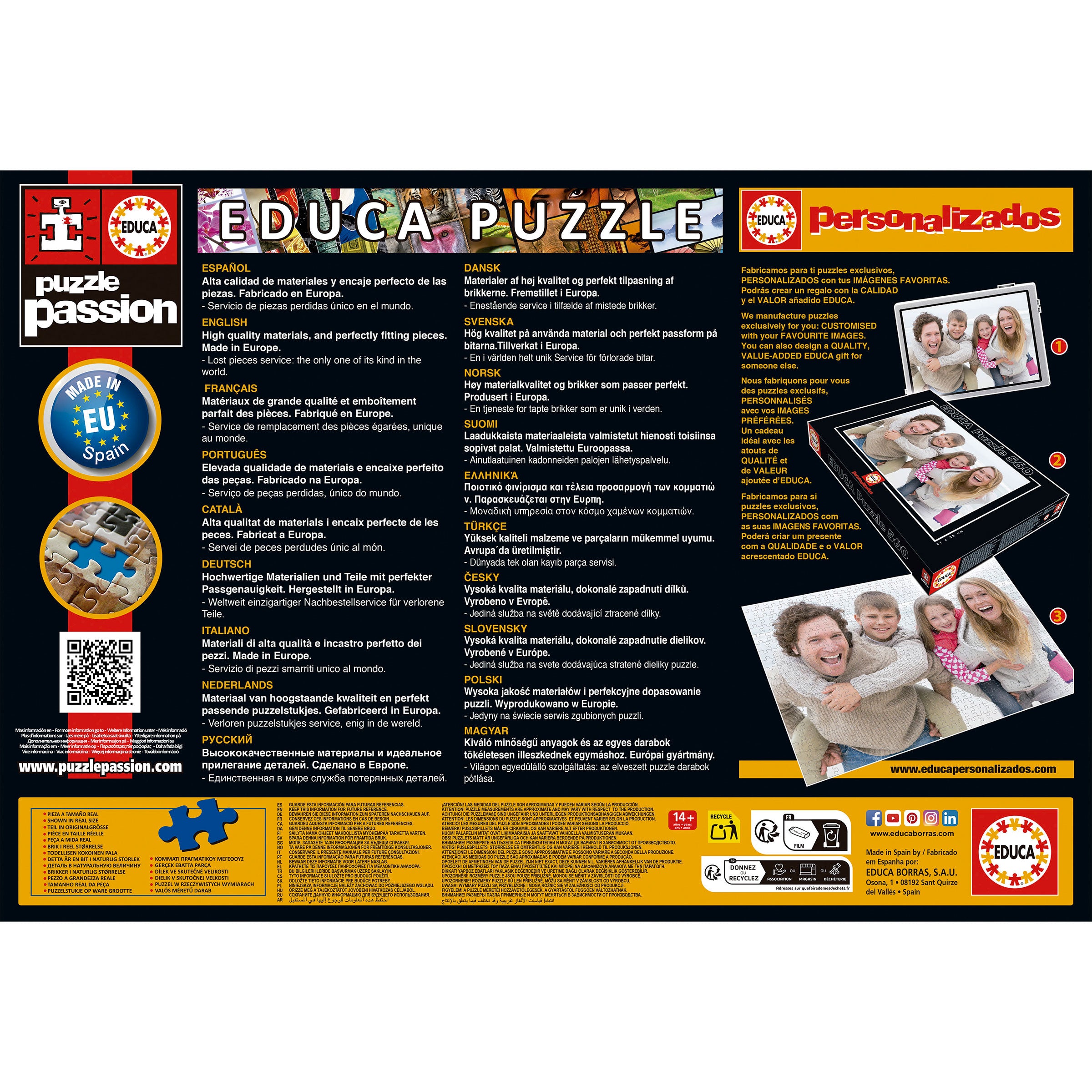 חיים - פאזל 3000 חלקים EDUCA פנורמי