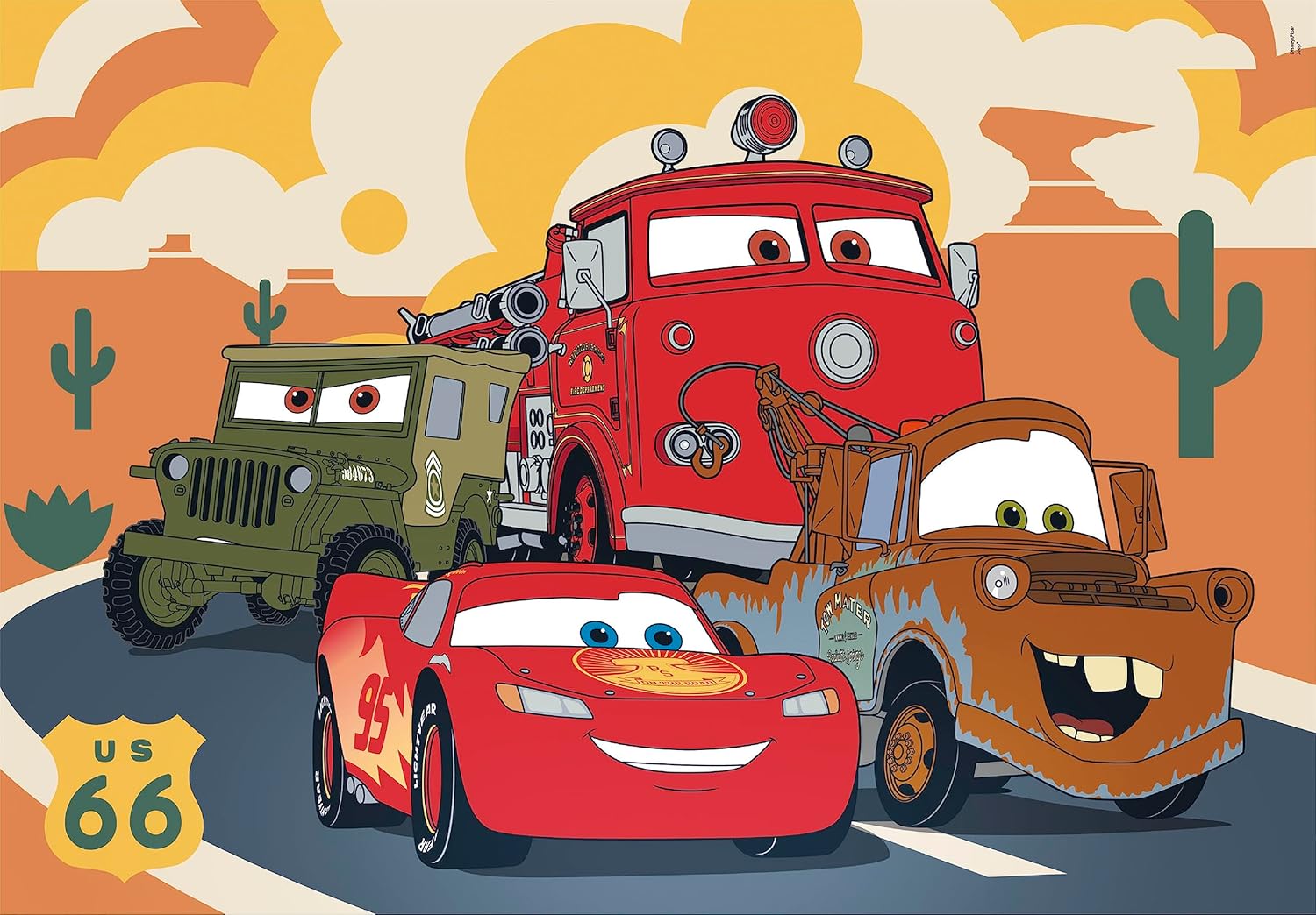 דיסני פיקסאר מכוניות - פאזל 30 חלקים CLEMENTONI