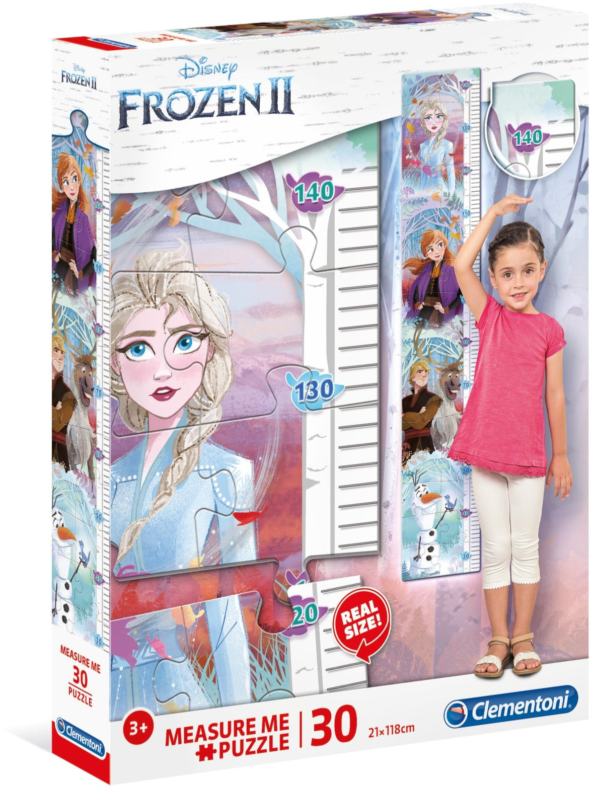 Measure Me, פרוזן 2 - פאזל מד גובה 30 חלקים CLEMENTONI