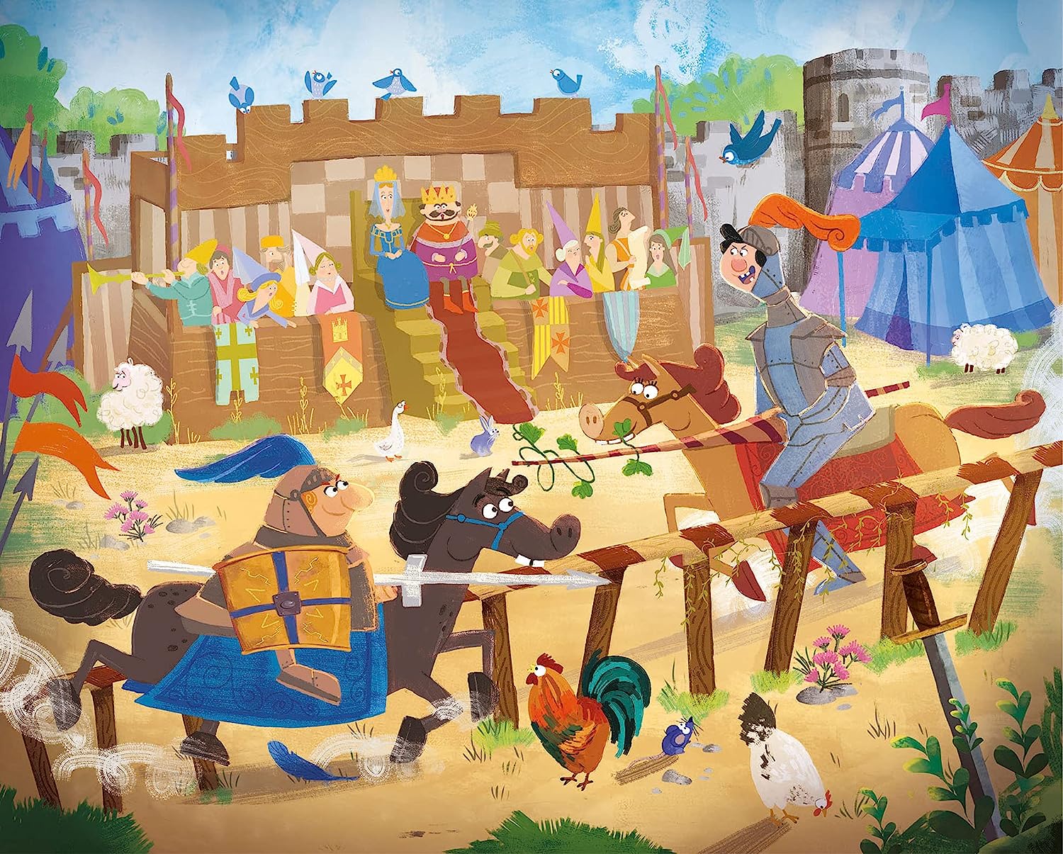 היֹה היה - סט 4 פאזלים של 20 60 100 180 חלקים CLEMENTONI