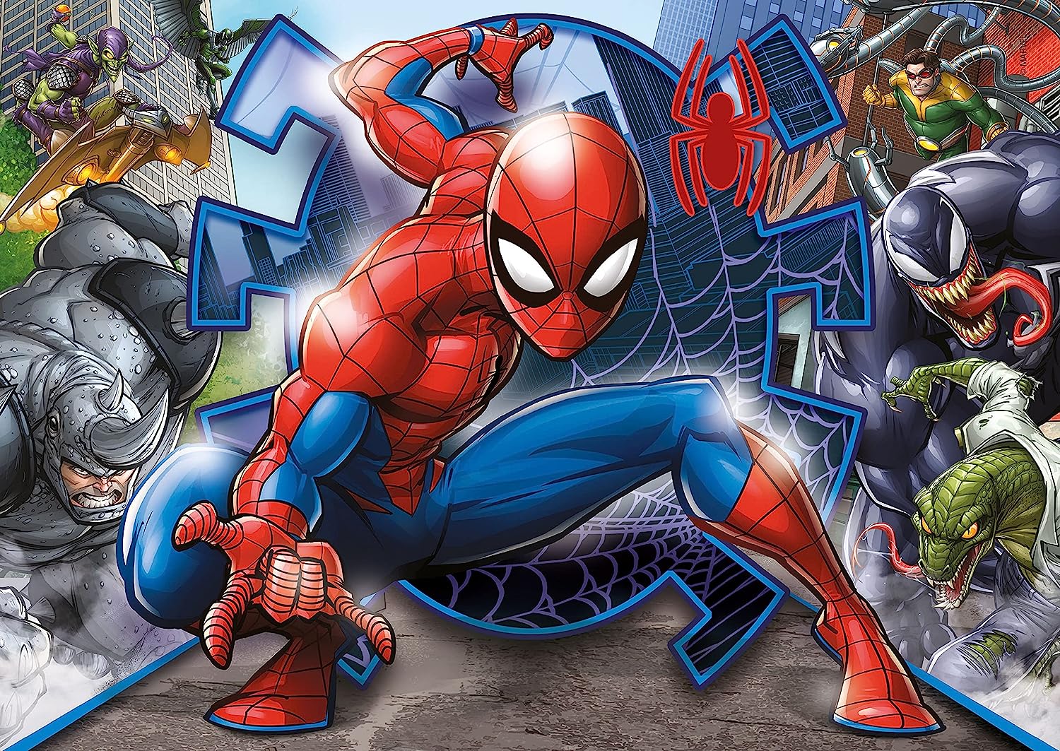 ספיידרמן - סט 4 פאזלים של 20 60 100 180 חלקים CLEMENTONI