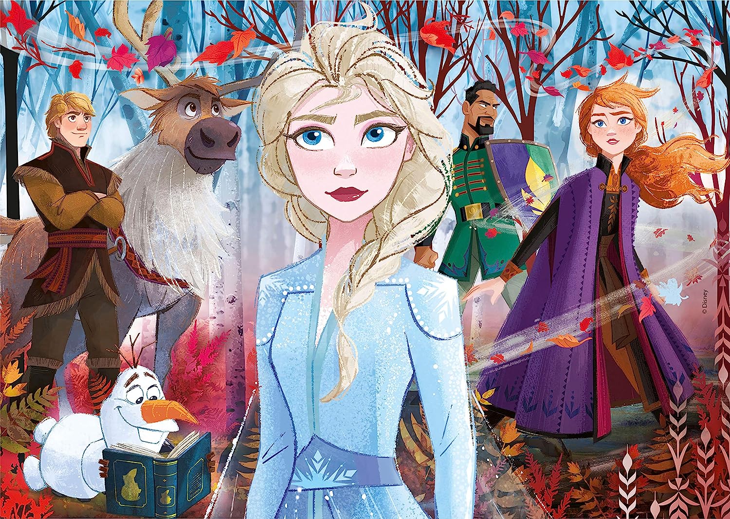 פרוזן 2 - סט 4 פאזלים של 20 60 100 180 חלקים CLEMENTONI