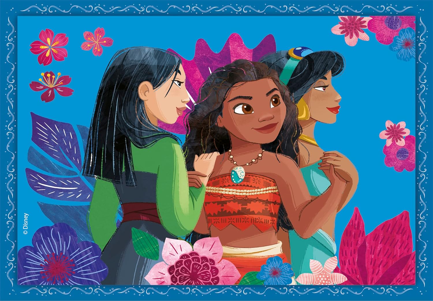 הנסיכות של דיסני - 4 פאזלים של 12 עד 24 חלקים CLEMENTONI