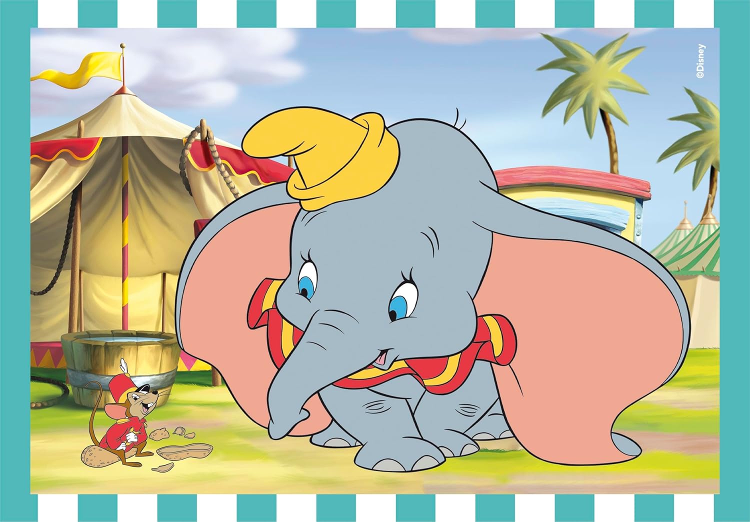 הקלאסיקות של דיסני - 4 פאזלים של 12 עד 24 חלקים CLEMENTONI