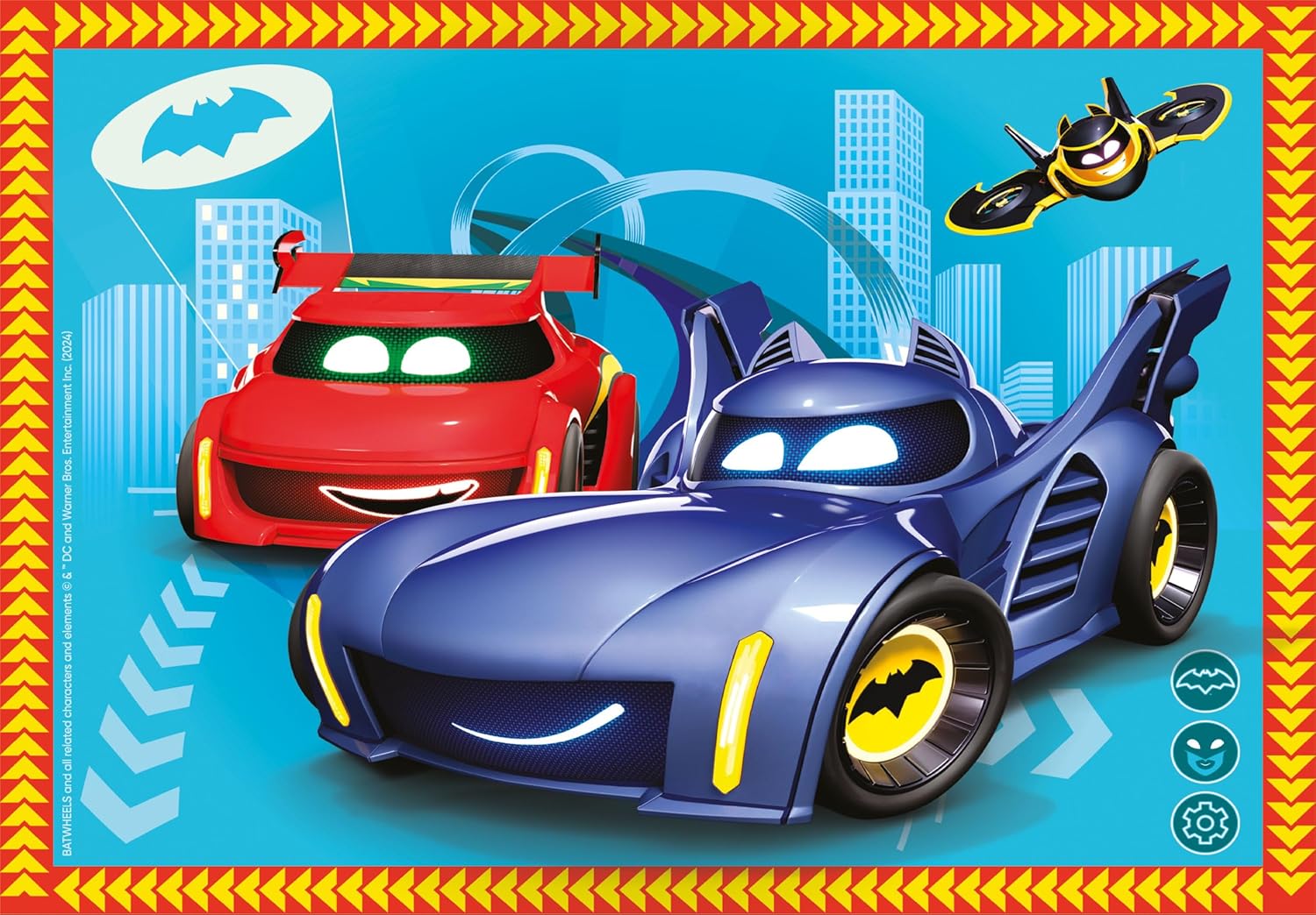 באטווילס - 4 פאזלים של 12 עד 24 חלקים CLEMENTONI