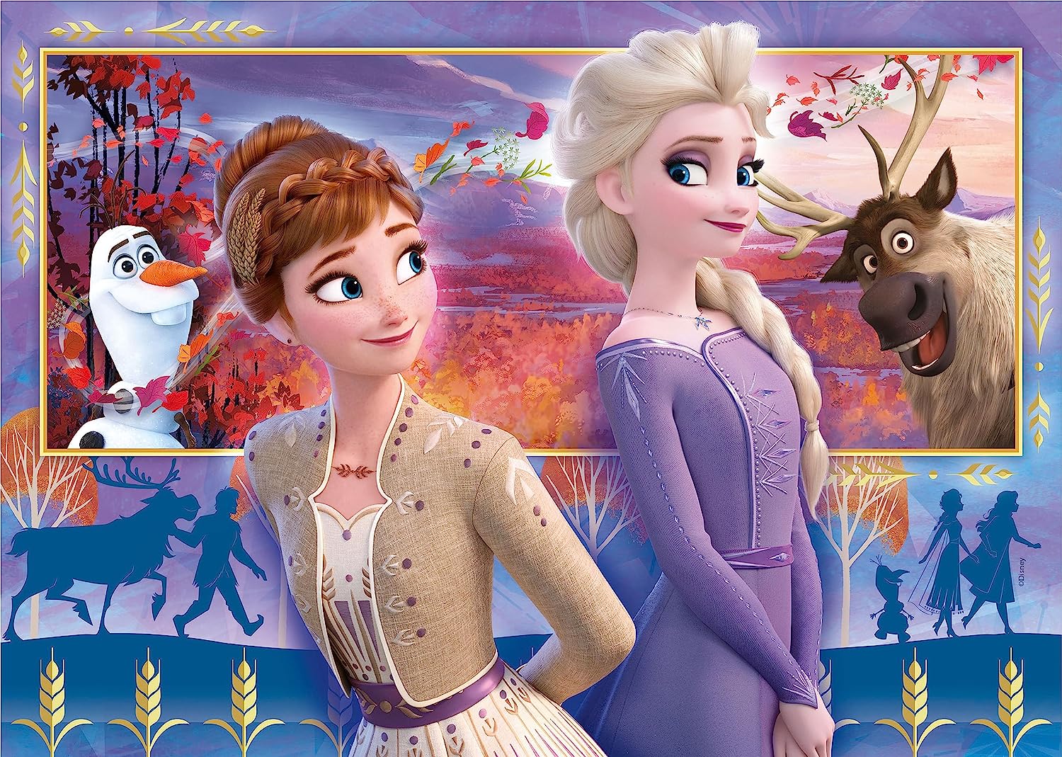 דיסני פרוזן - 2 פאזלים של 60 חלקים CLEMENTONI