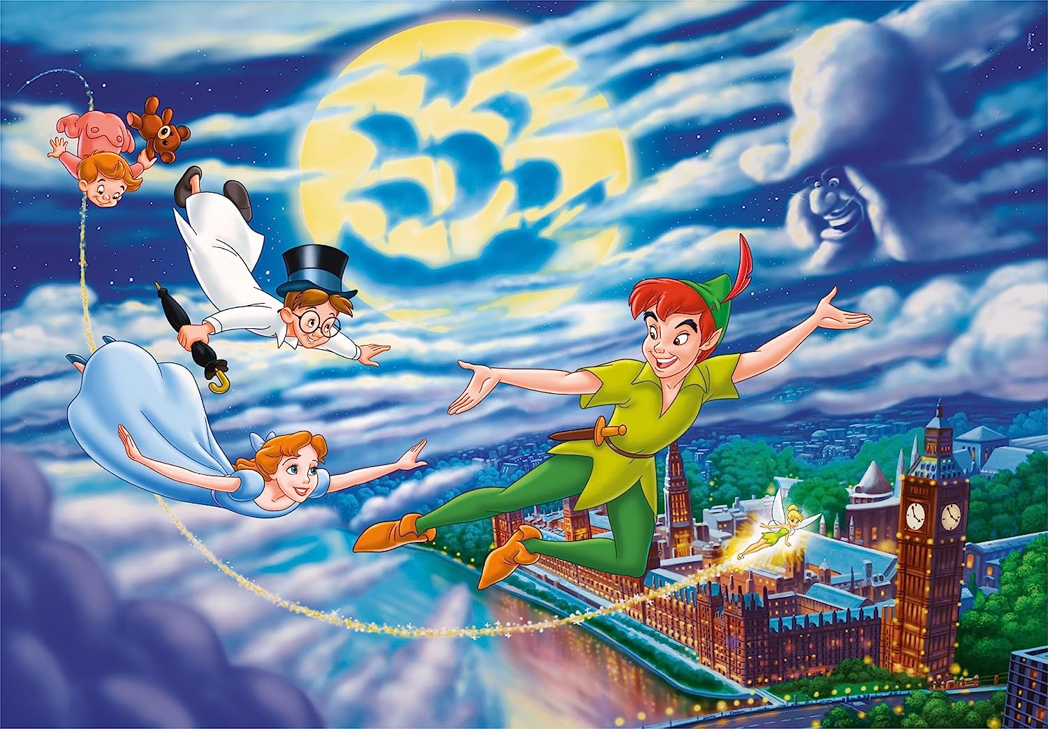 פיטר פן ספר הג'ונגל - 2 פאזלים של 60 חלקים CLEMENTONI