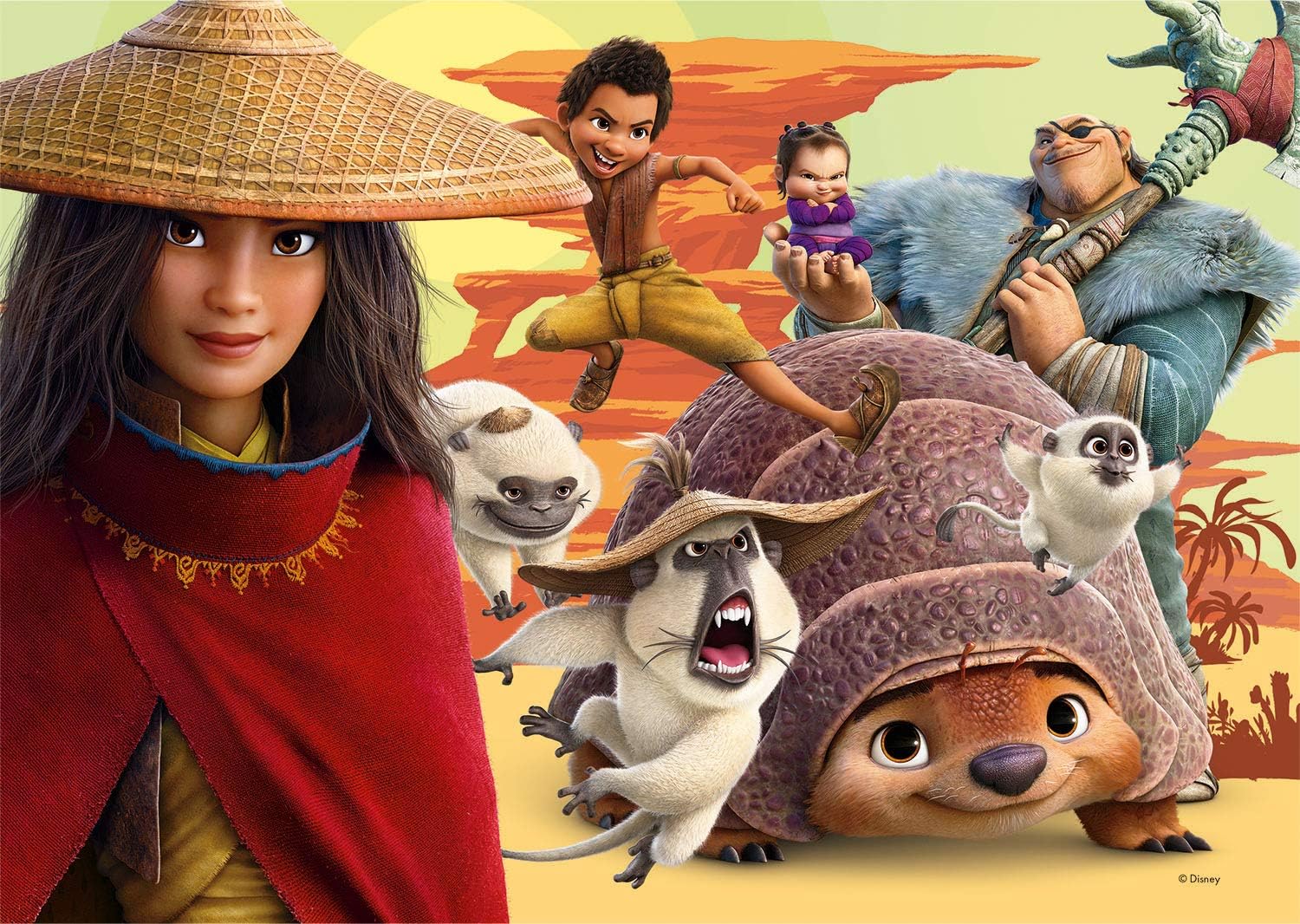 RAYA - 2 פאזלים של 60 חלקים CLEMENTONI