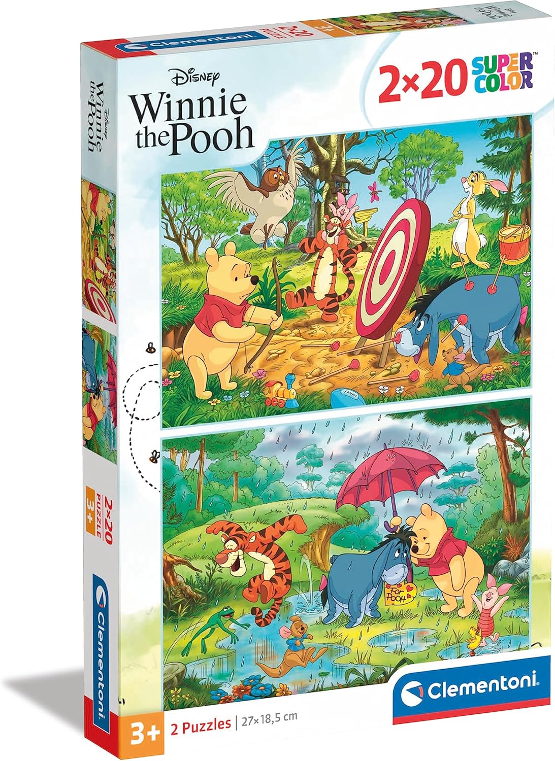 פו הדוב - 2 פאזלים של 20 חלקים CLEMENTONI