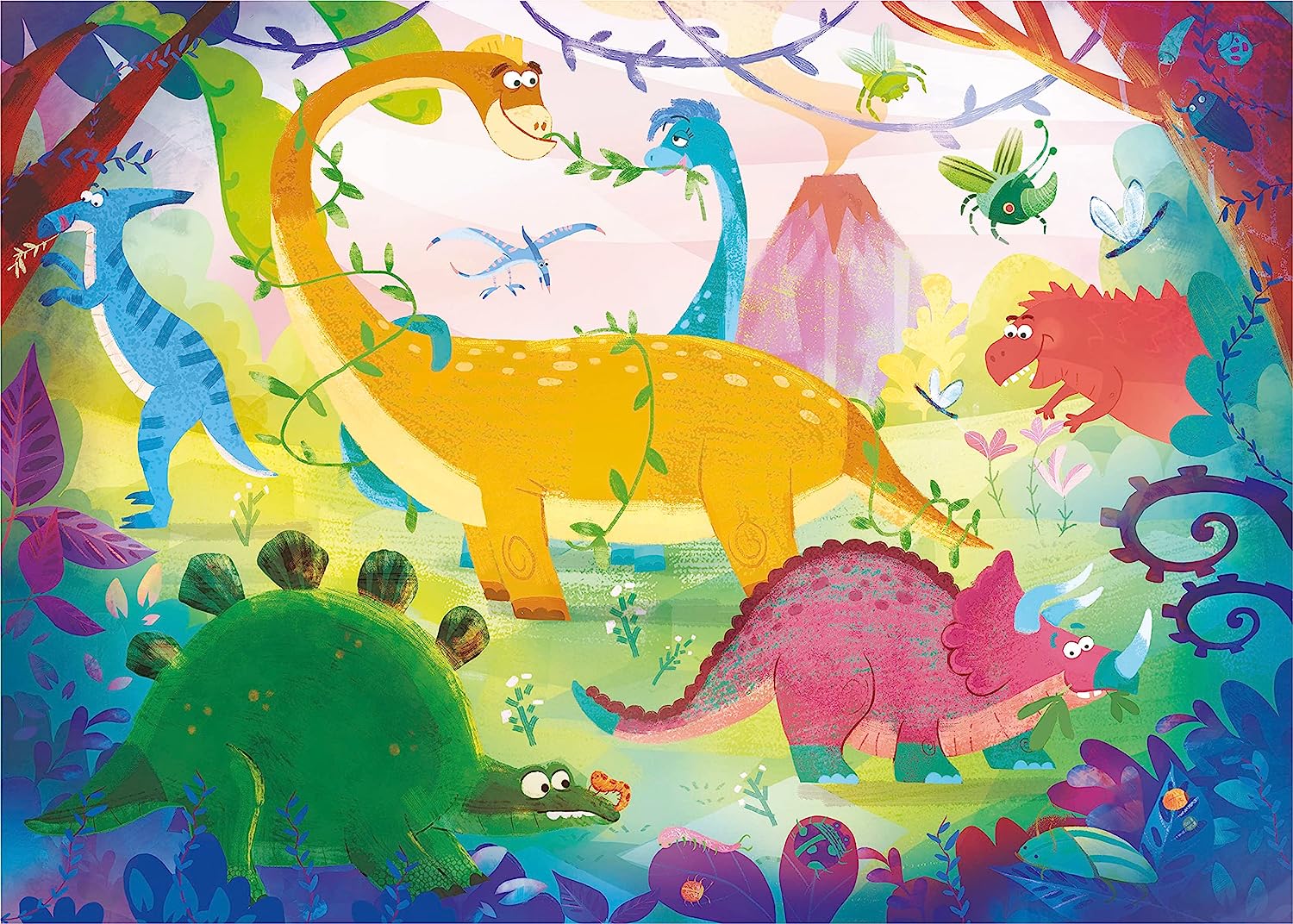 דינוזאורים - 2 פאזלים של 20 חלקים CLEMENTONI