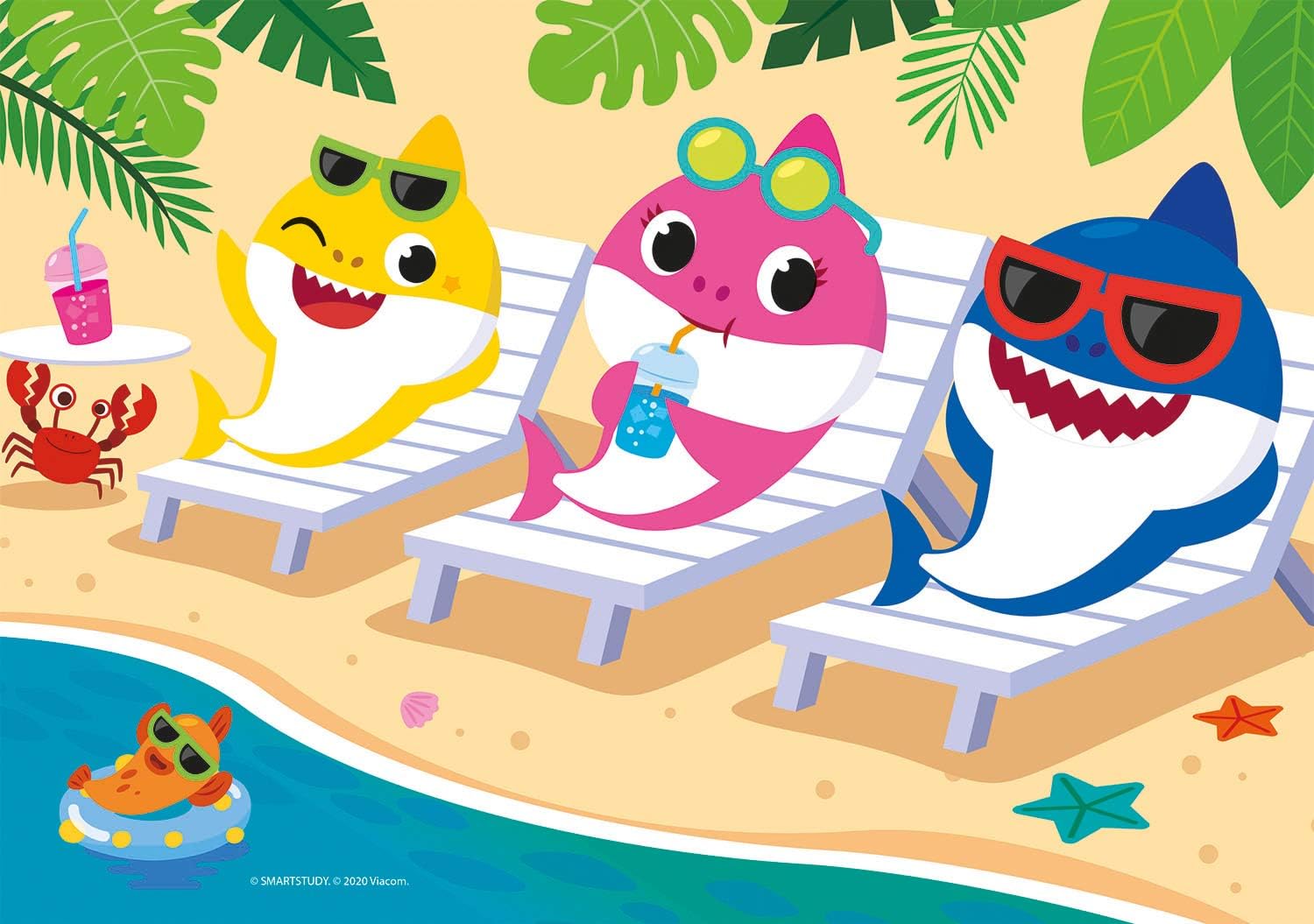 בייבי שארק - 2 פאזלים של 20 חלקים CLEMENTONI