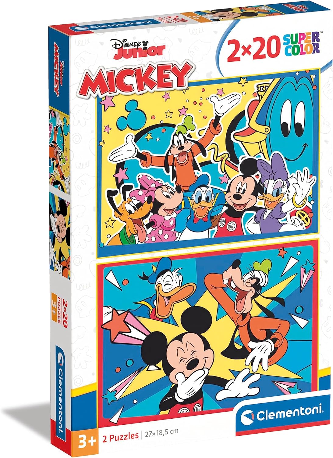 דיסני מיקי - 2 פאזלים של 20 חלקים CLEMENTONI