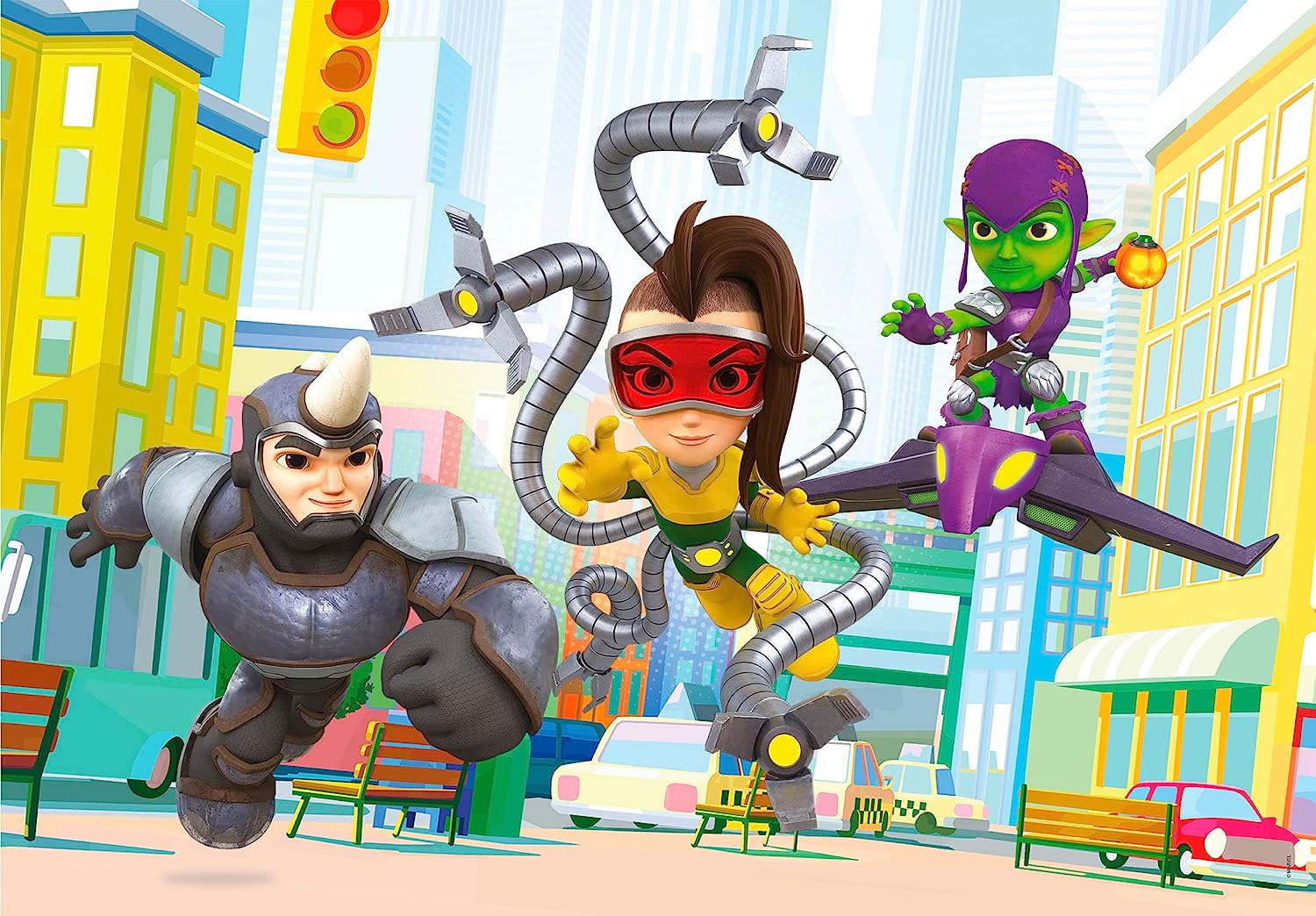 ספיידי וחבריו המופלאים - 2 פאזלים של 20 חלקים CLEMENTONI