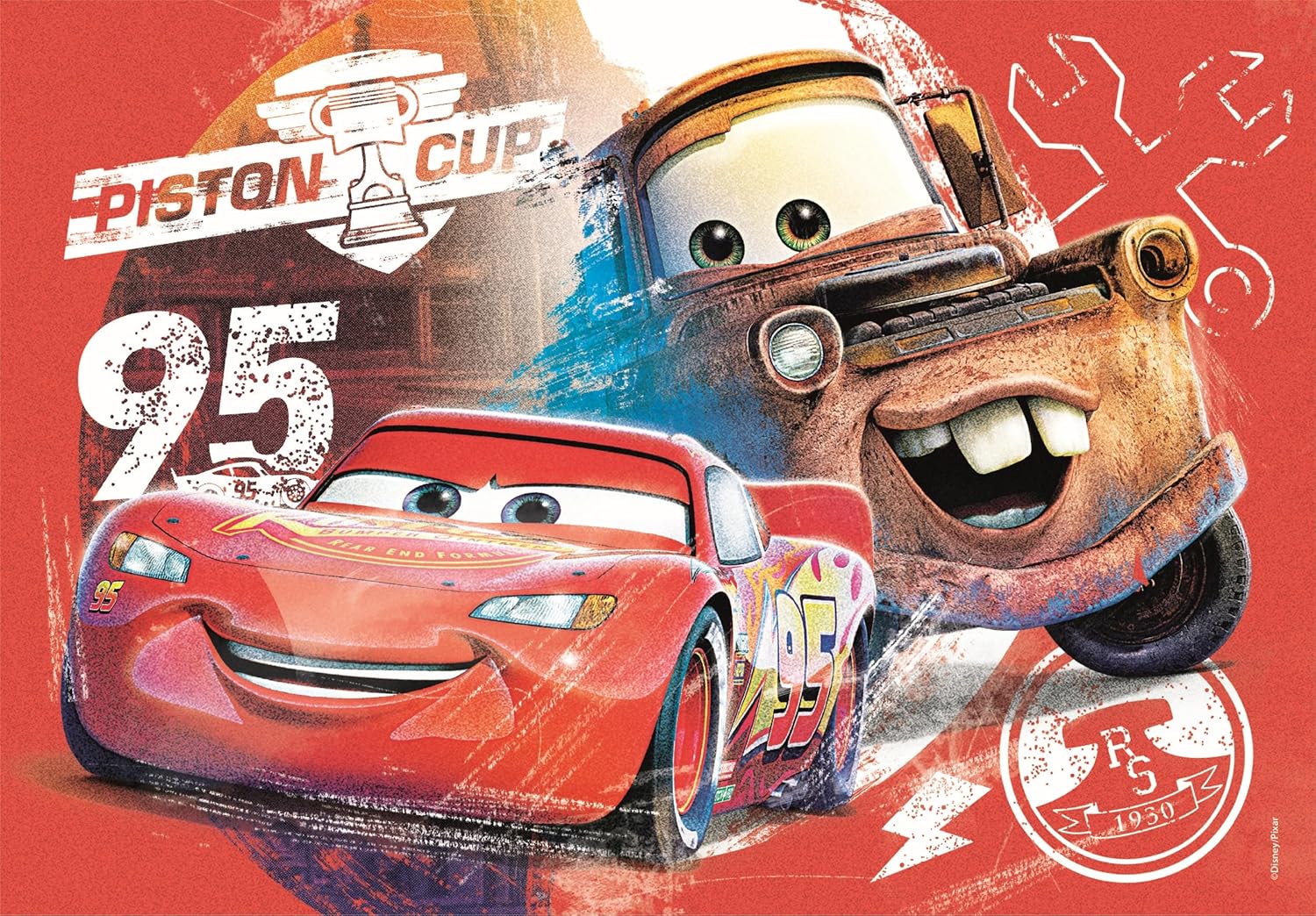 דיסני פיקסאר מכוניות - 2 פאזלים של 20 חלקים CLEMENTONI