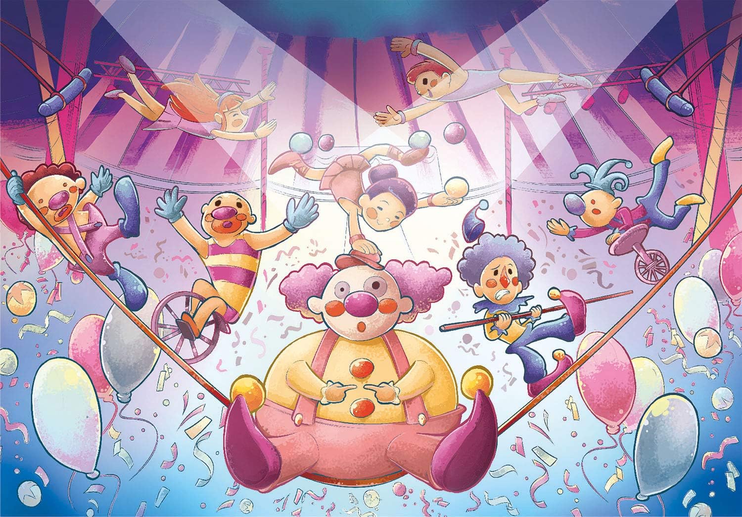 הקרקס - 3 פאזלים של 48 חלקים CLEMENTONI