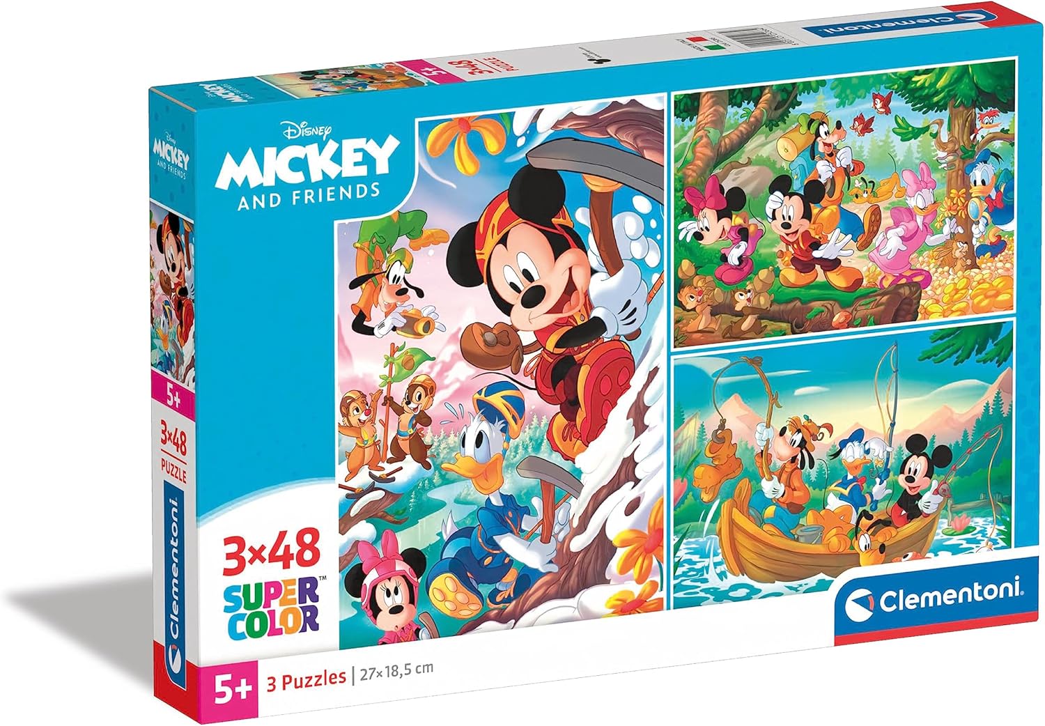 מיקי וחברים - 3 פאזלים של 48 חלקים CLEMENTONI