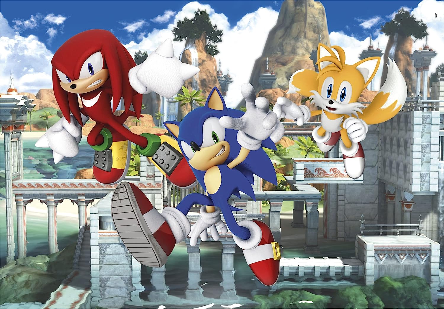 סוניק - 3 פאזלים של 48 חלקים CLEMENTONI