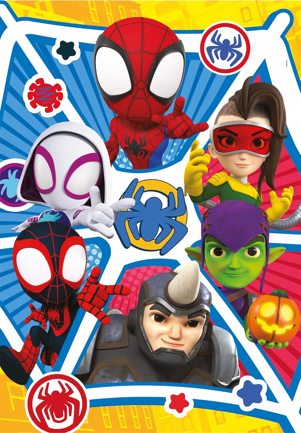 ספיידי וחבריו המדהימים - 3 פאזלים של 48 חלקים CLEMENTONI