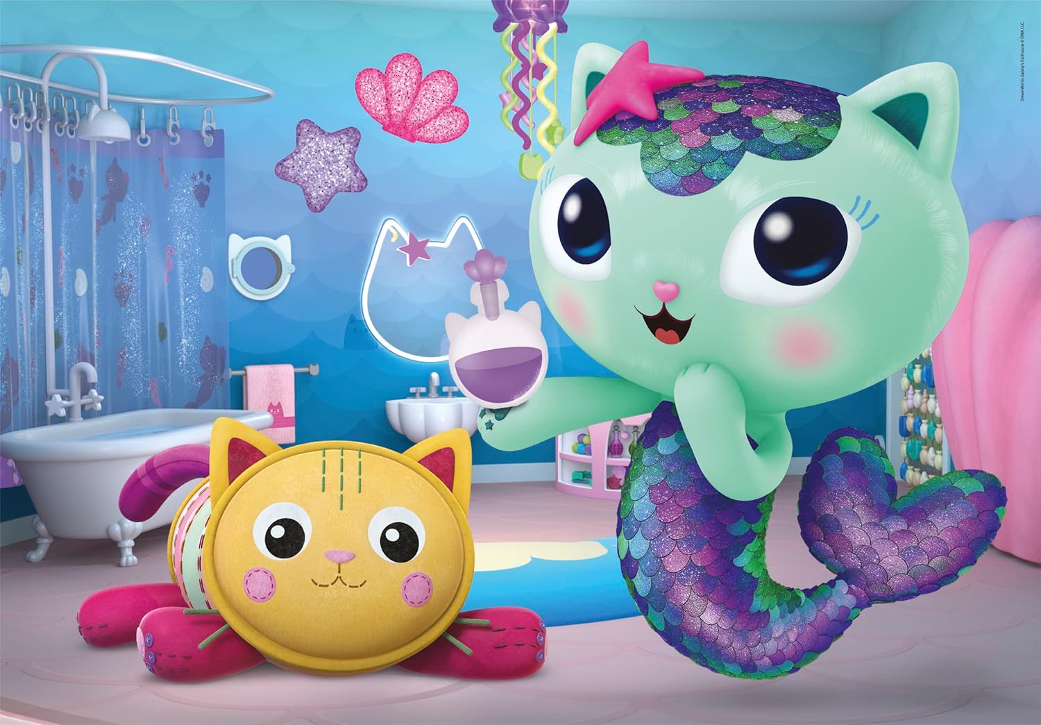 בית הבובות של גבי - 3 פאזלים של 48 חלקים CLEMENTONI