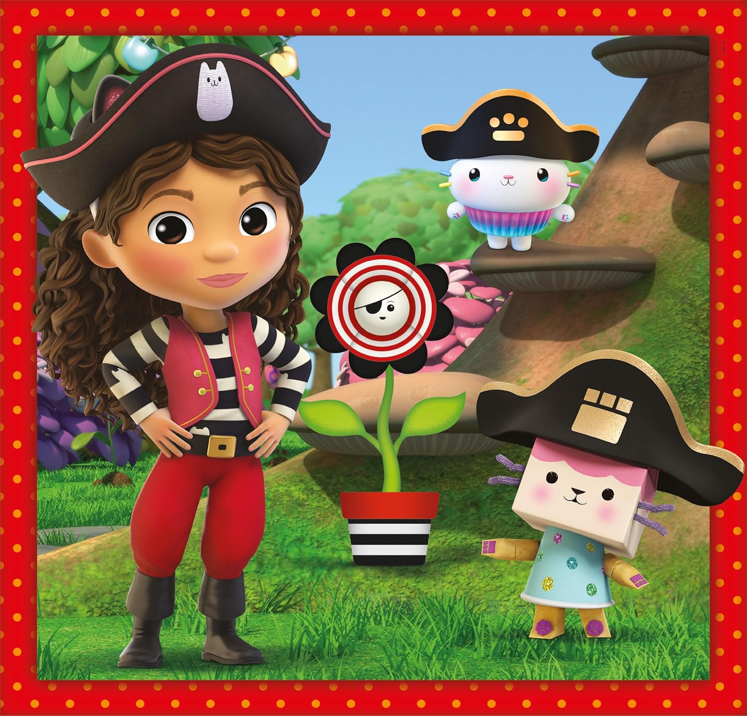 בית הבובות של גבי - 3 פאזלים של 48 חלקים CLEMENTONI