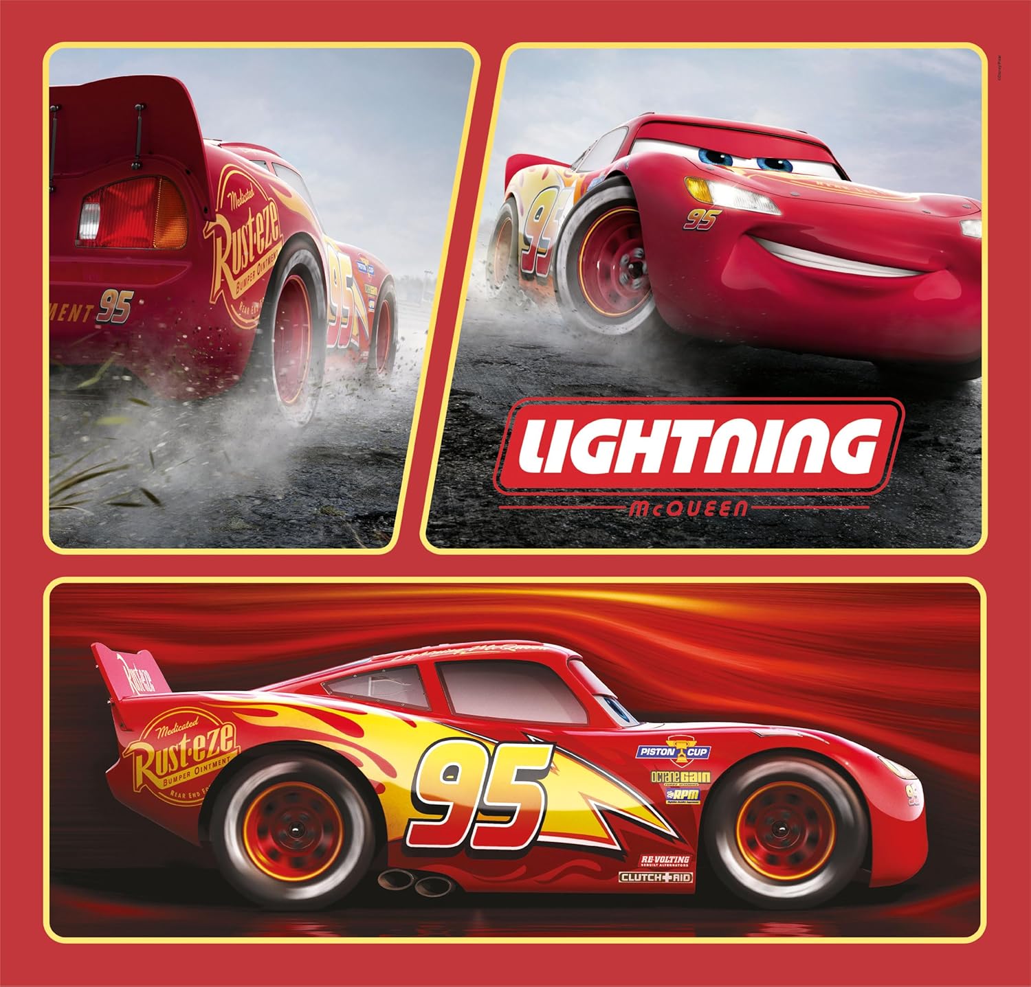 דיסני פיקסאר מכוניות - 3 פאזלים של 48 חלקים CLEMENTONI