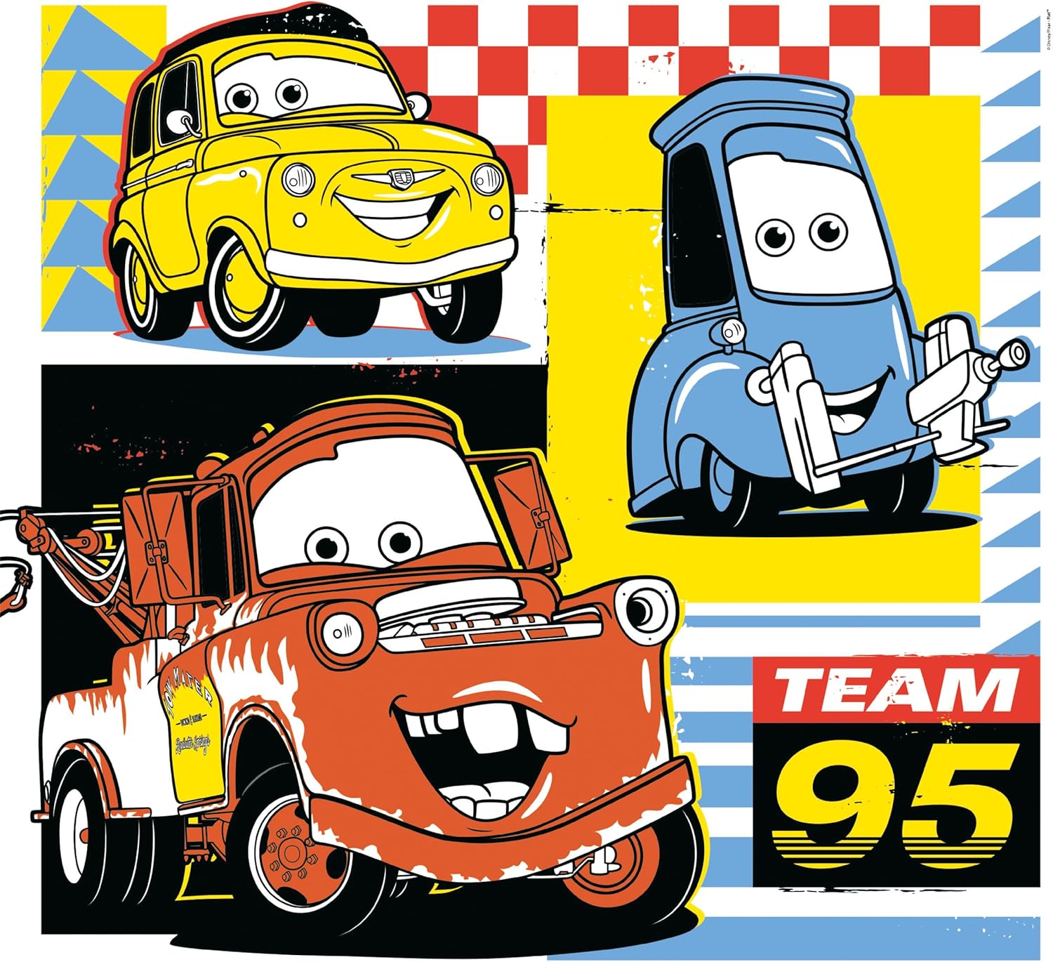 דיסני פיקסאר מכוניות - 3 פאזלים של 48 חלקים CLEMENTONI