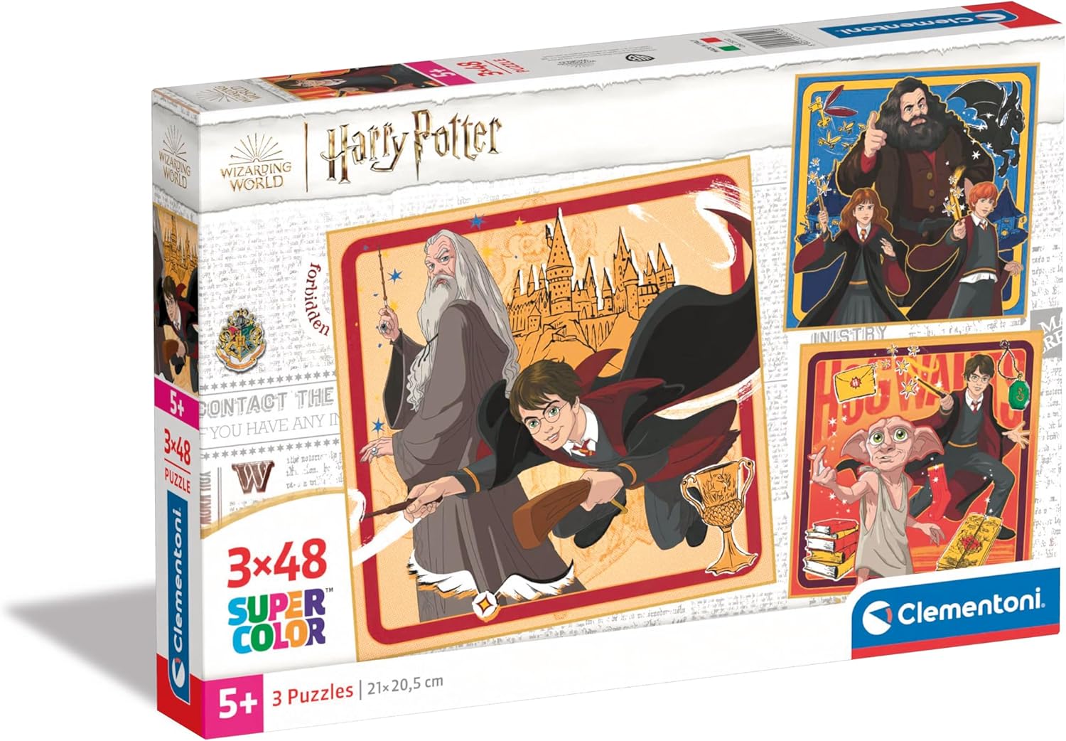 הארי פוטר - 3 פאזלים של 48 חלקים CLEMENTONI