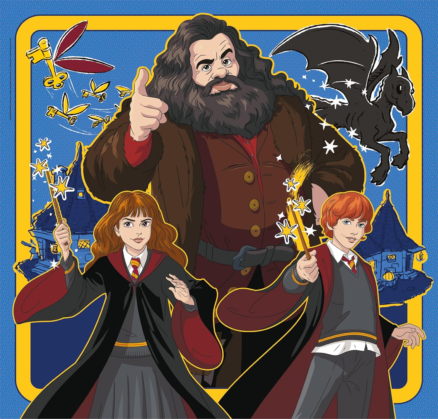 הארי פוטר - 3 פאזלים של 48 חלקים CLEMENTONI