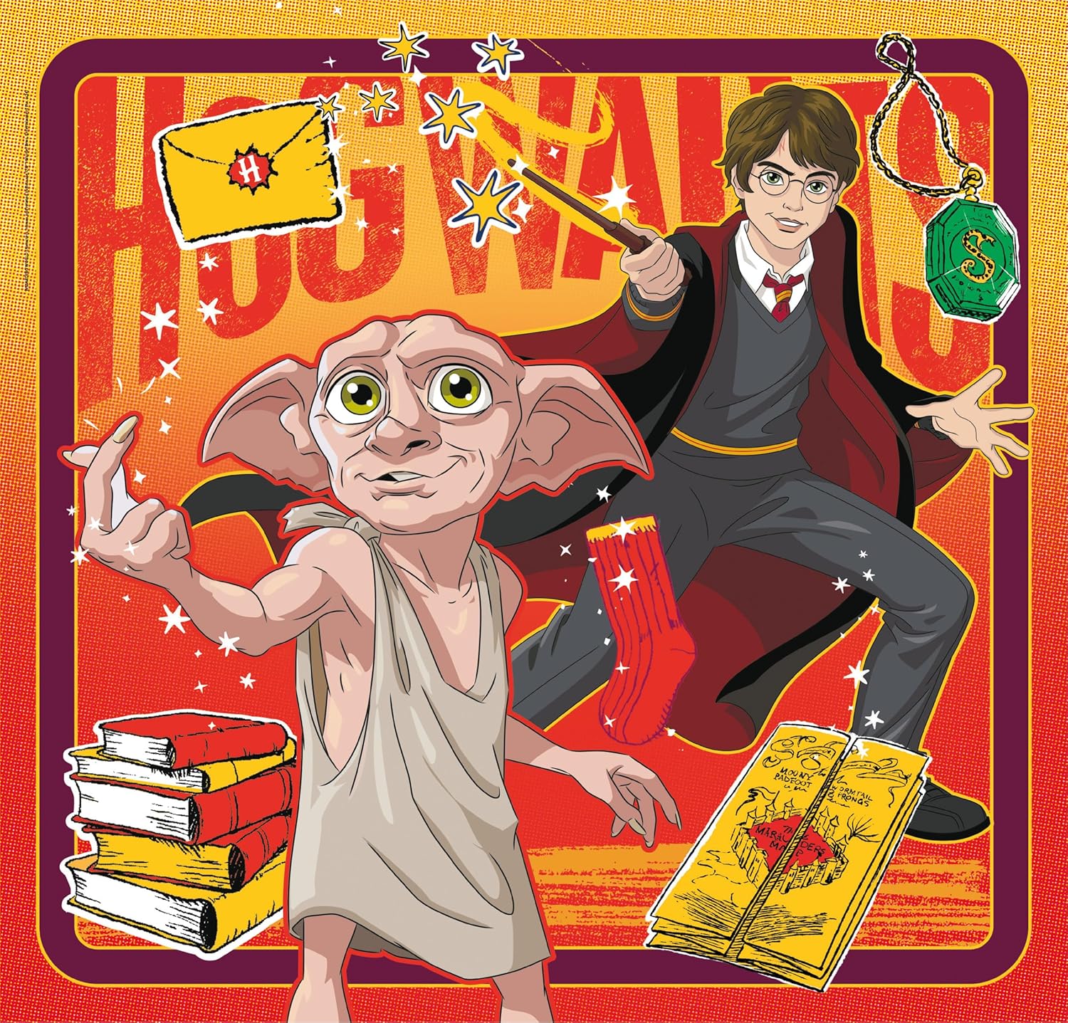 הארי פוטר - 3 פאזלים של 48 חלקים CLEMENTONI