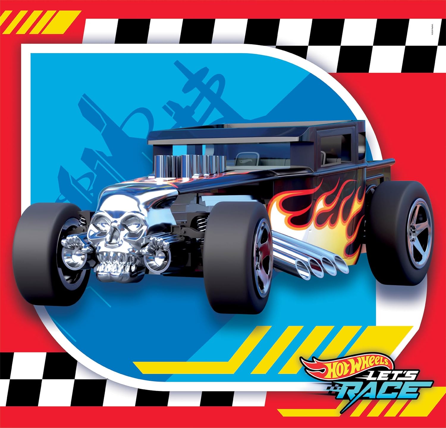 Hot Wheels גלגלים לוהטים - 3 פאזלים של 48 חלקים CLEMENTONI