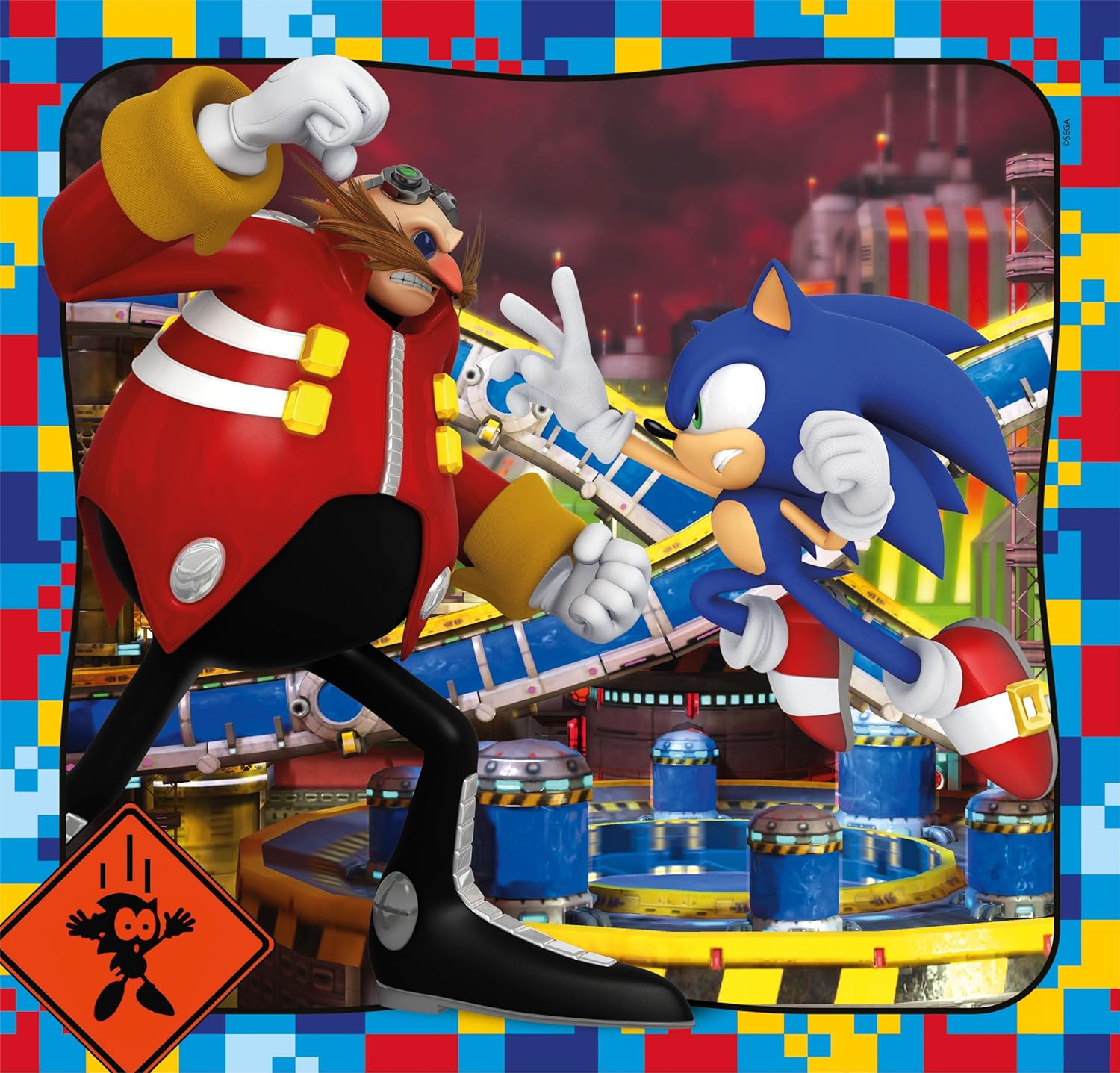 סוניק - 3 פאזלים של 48 חלקים CLEMENTONI